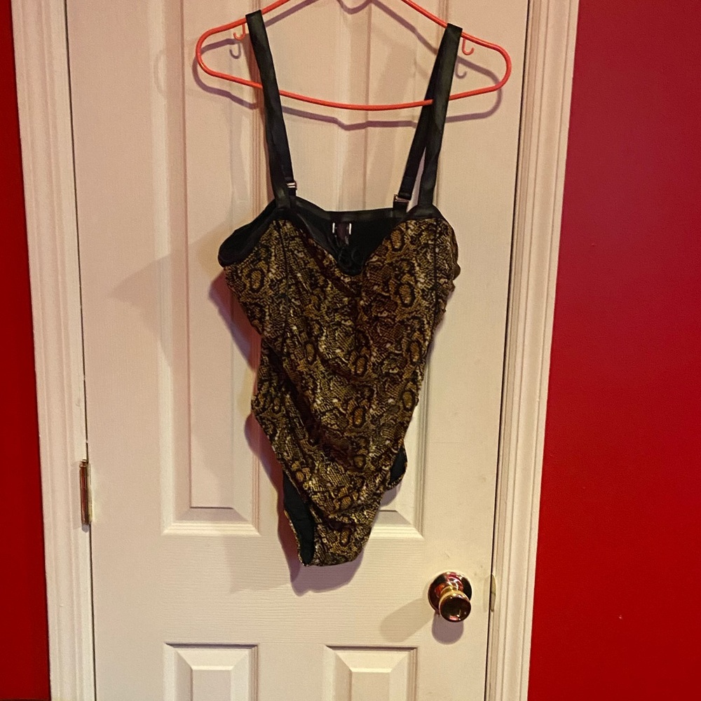 Animal print bathing suit